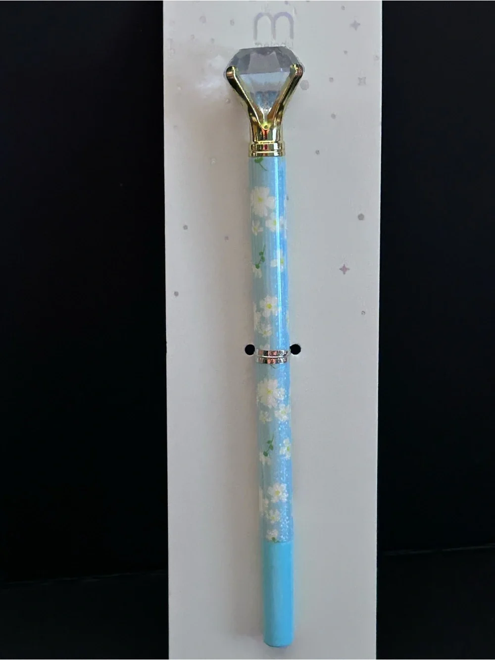 Mint Floral Diamond-Topped Pens Set of Four - Pink, Blue, Green, White - NWT